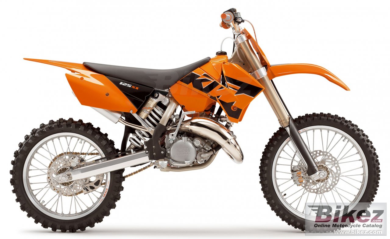 Big KTM 125 sx picture and wallpaper from Bikez.com